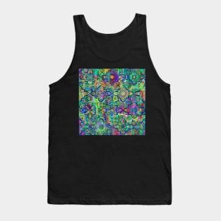 Bohemian hippie boho tie dye design Tank Top